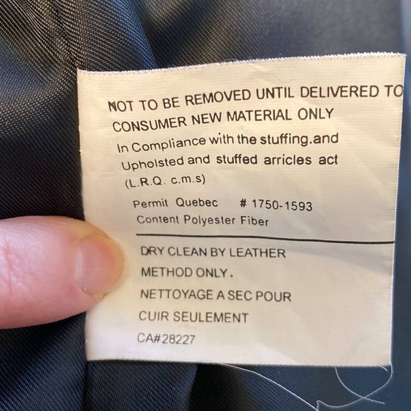 CANADIAN Leather Jacket Black Tailored EUC Sz 14 Large Leonardos Blazer Buttons - Picture 14 of 16